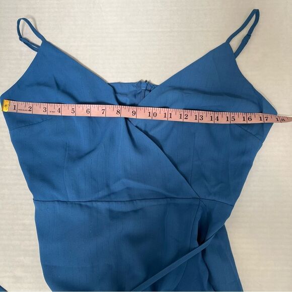 NWT Revolve x Jack by BB Dakota Almost Wrapped Dress in Sea Blue | Size 8 - Picture 11 of 11